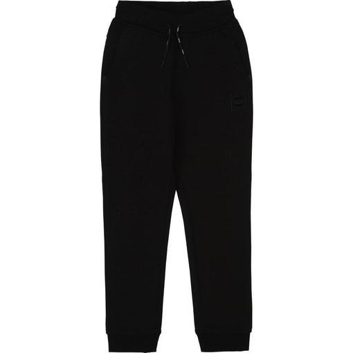 BOSS Boys Black Logo Jogging Bottoms