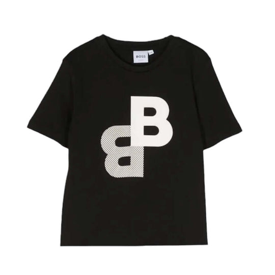 Boys Black Short Sleeve T-Shirt