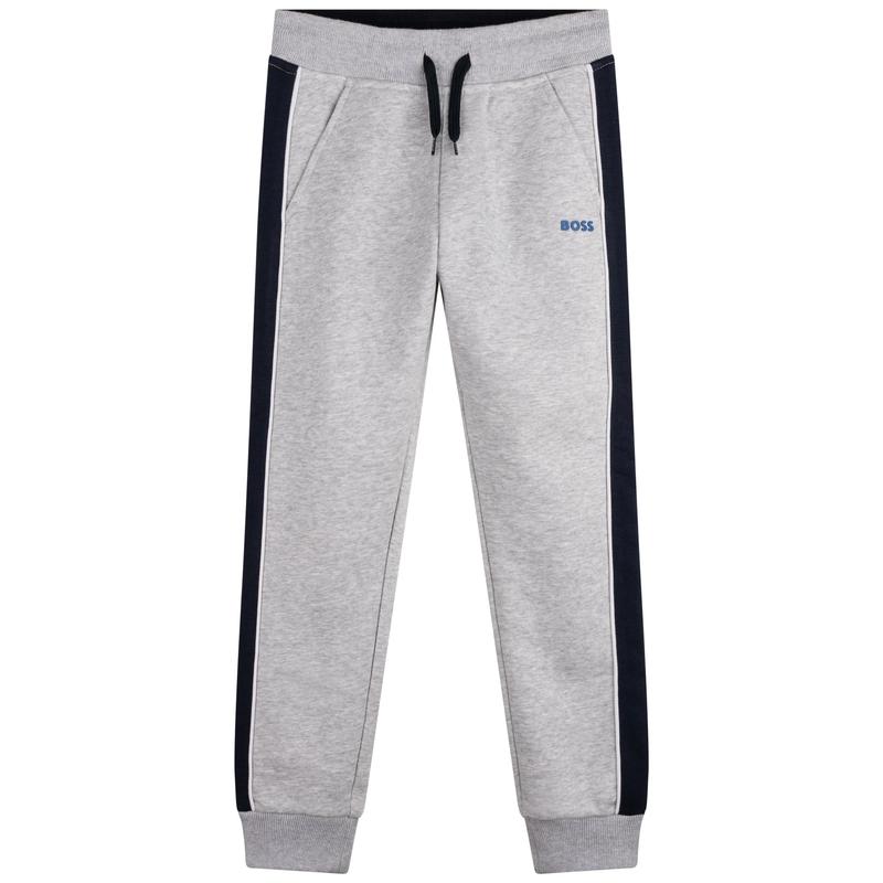 BOSS Boys Grey Jogging Bottoms