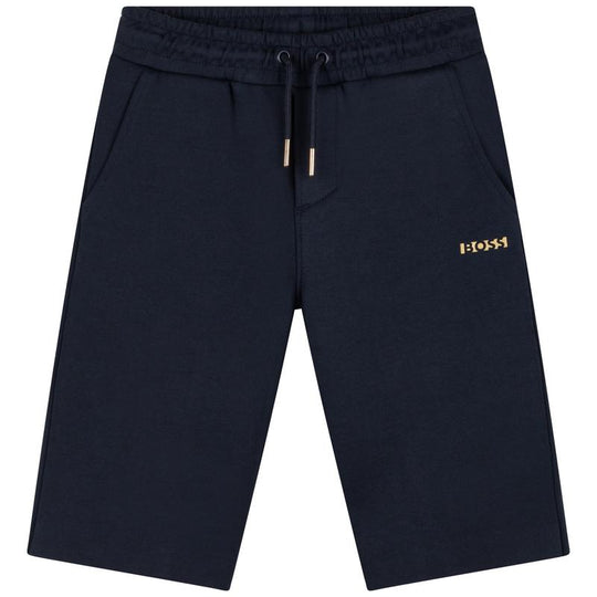 Boys Navy Bermuda Shorts