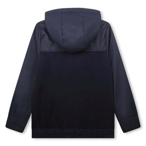 BOSS Boys Navy Hooded Jacket