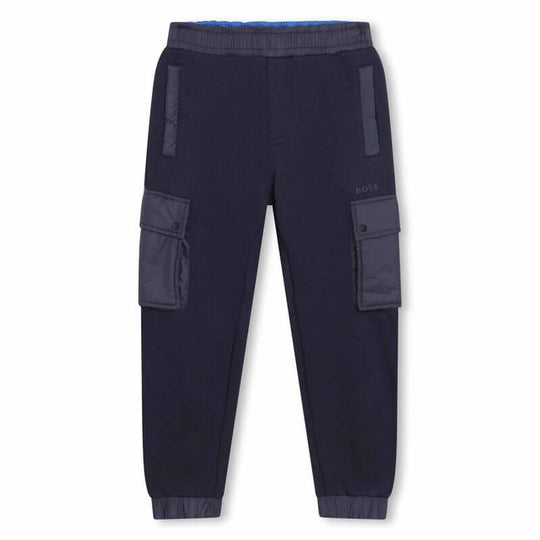 Boys Navy Jogging Bottoms