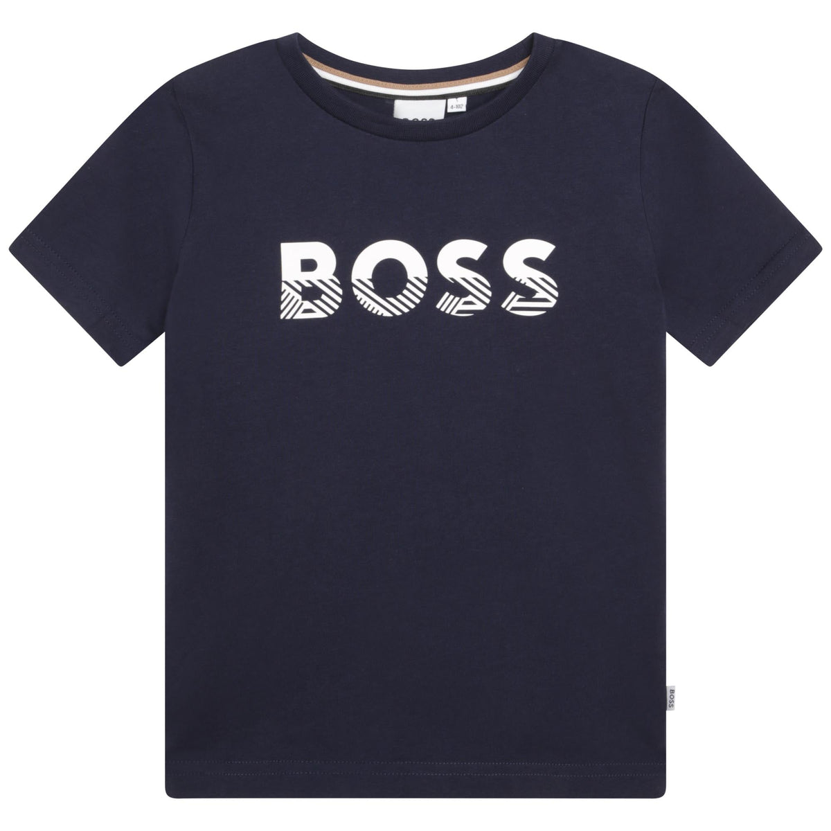 BOSS Boys Navy Logo Short Sleeve T-Shirt