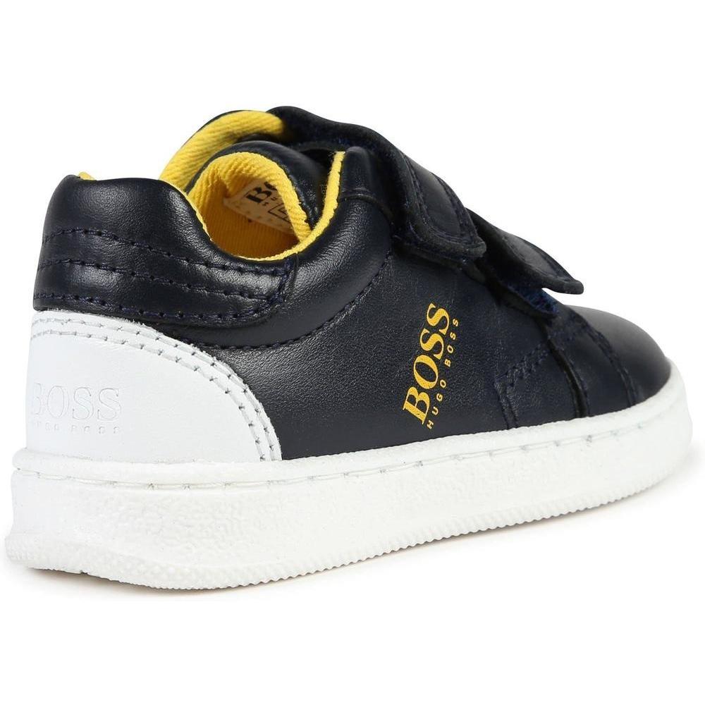 BOSS Boys Navy Trainers