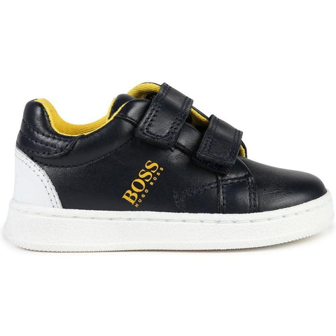 BOSS Boys Navy Trainers