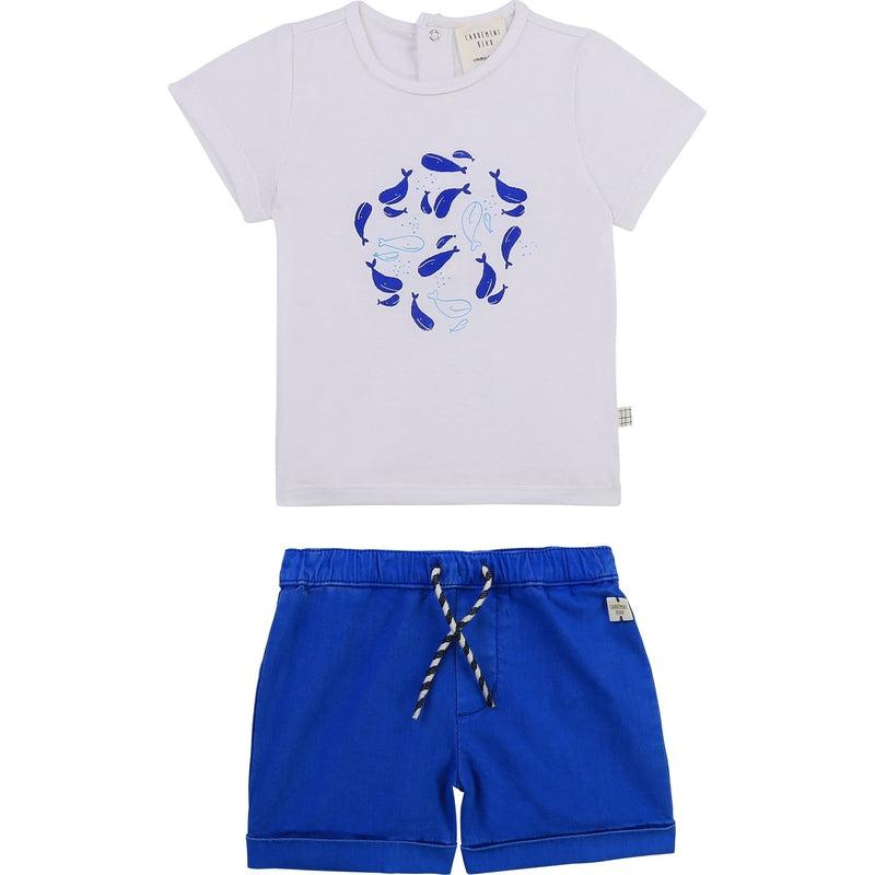 Carrement Beau Boys Blue Short Set