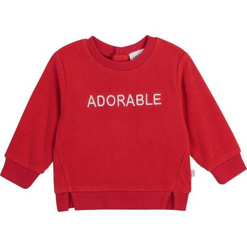 Carrement Beau Boys Red Adorable Sweatshirt