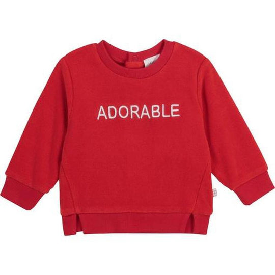 Boys Red Adorable Sweatshirt