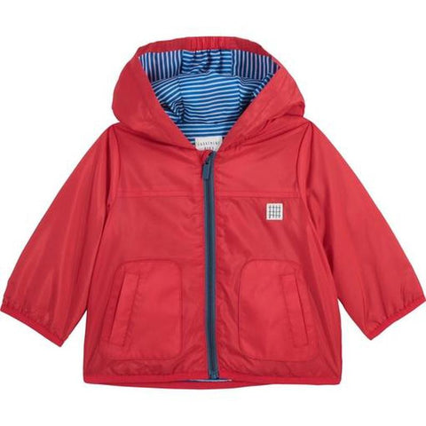 Carrement Beau Boys Red Hooded Rain Jacket