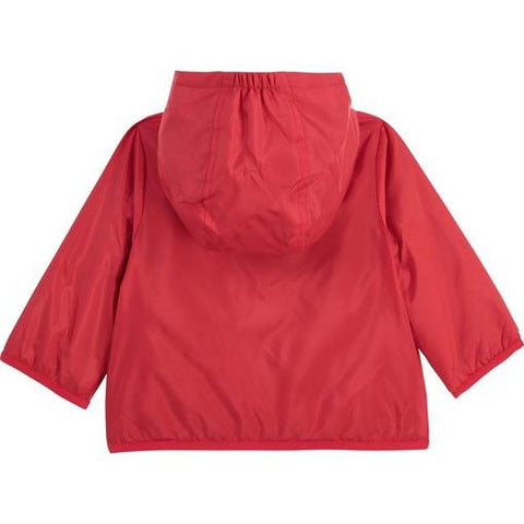 Carrement Beau Boys Red Hooded Rain Jacket