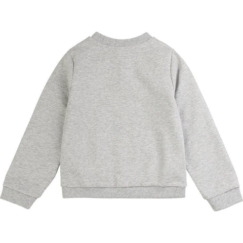 Carrement Beau Girls Light Grey Sweatshirt