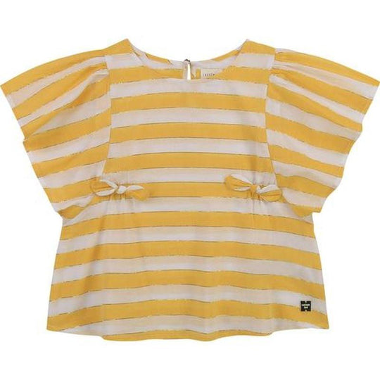 Girls Yellow Stripe Blouse