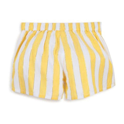 Carrement Beau Girls Yellow Stripe Shorts