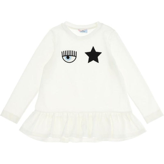 Girls Ivory Eye Star Tunic