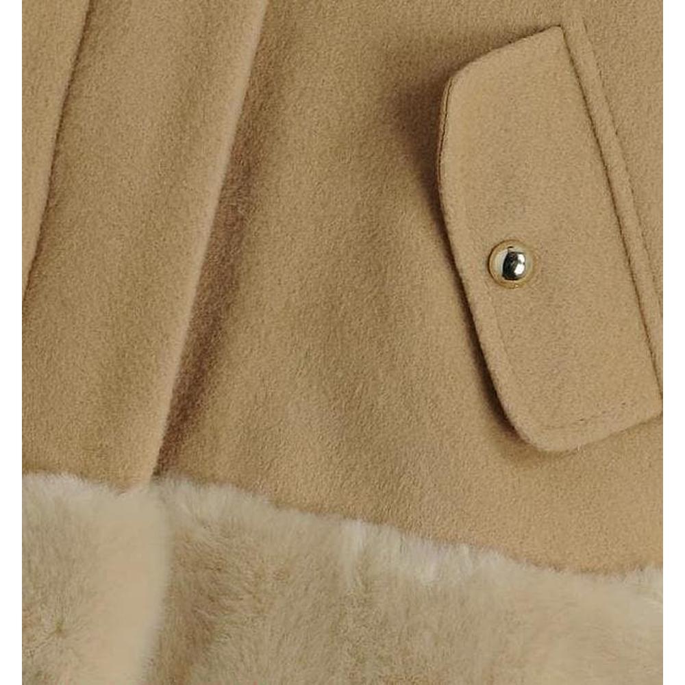 Chloe Girls Beige Wool Coat