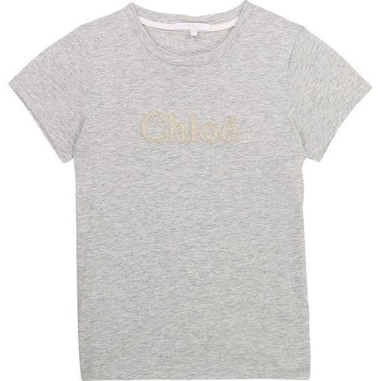 Girls Grey Logo T-shirt