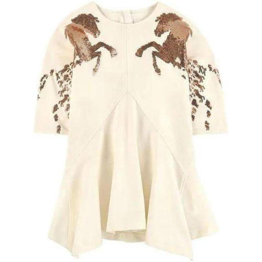 Girls Ivory Couture Dress