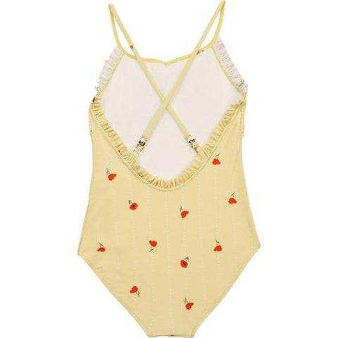 Chloe Girls Lemon Poppy Swimming Costume