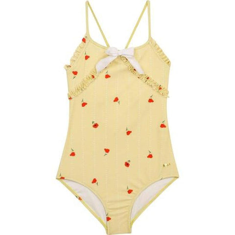 Chloe Girls Lemon Poppy Swimming Costume