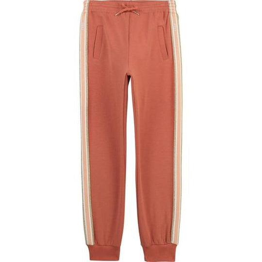 Girls Orange Logo Joggers