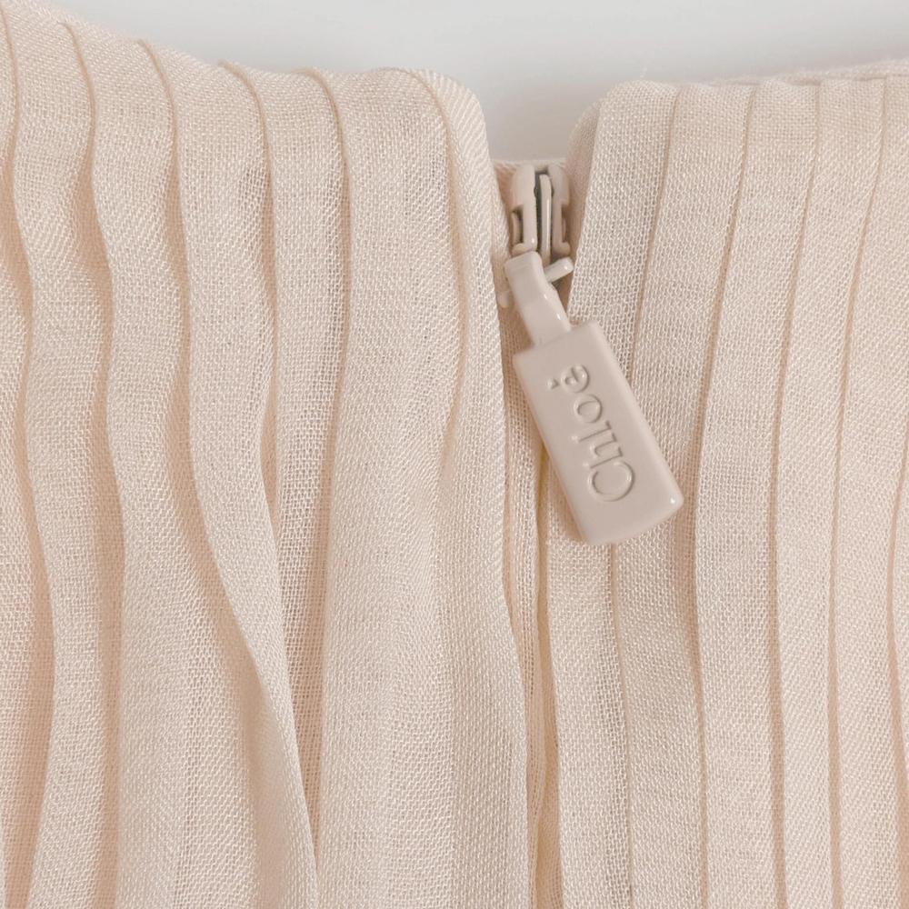 Chloe Girls Peach Pleated Dress