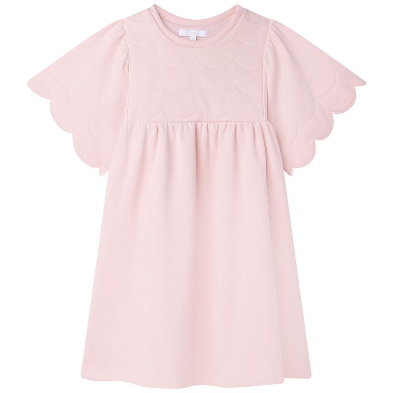 Chloe Girls Pink Scallop Dress