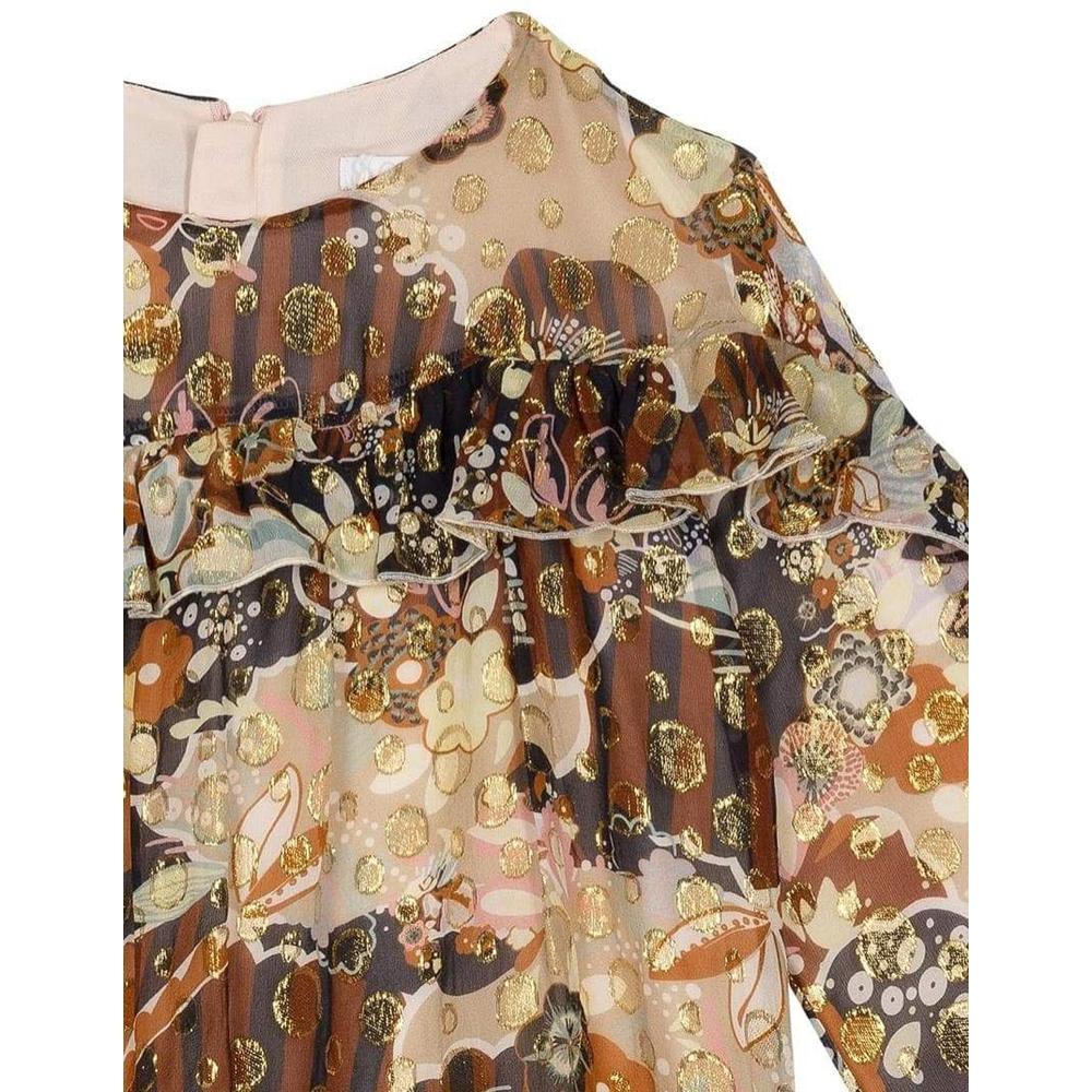 Chloe Girls Silk Printed Dress