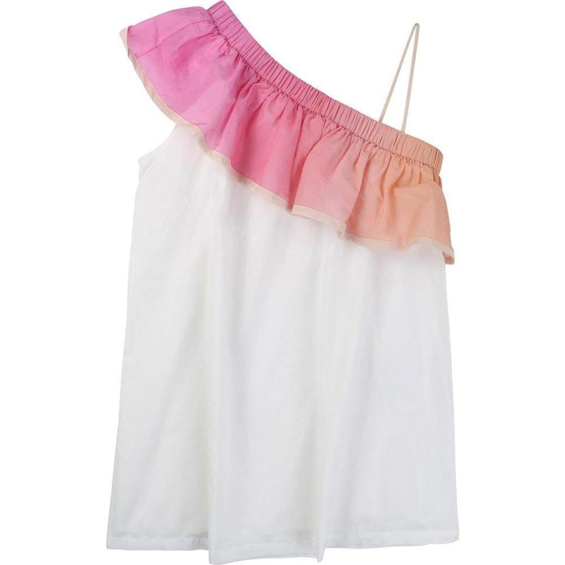 Chloe Girls White Frill Dress