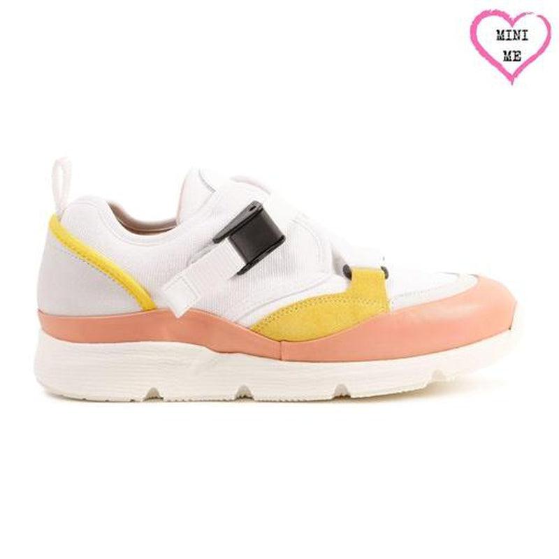 Chloe Girls White Multi Sonnie Trainers