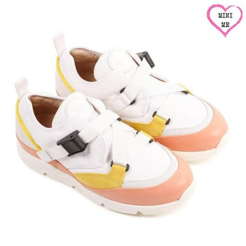 Chloe Girls White Multi Sonnie Trainers