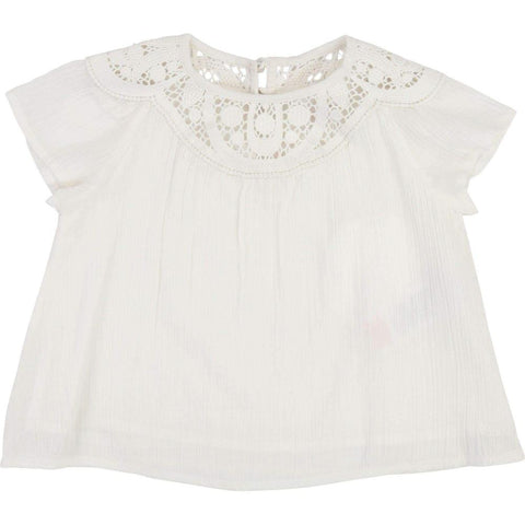 Chloe Ivory Blouse & Shorts