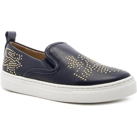 Chloe Navy Slip-on Trainer