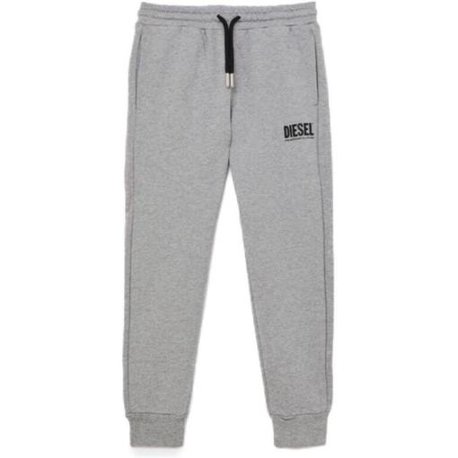 Boys Grey Sweatpants With Logo