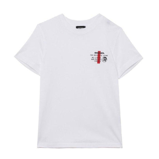 Boys White 'Successful Living' T-Shirt