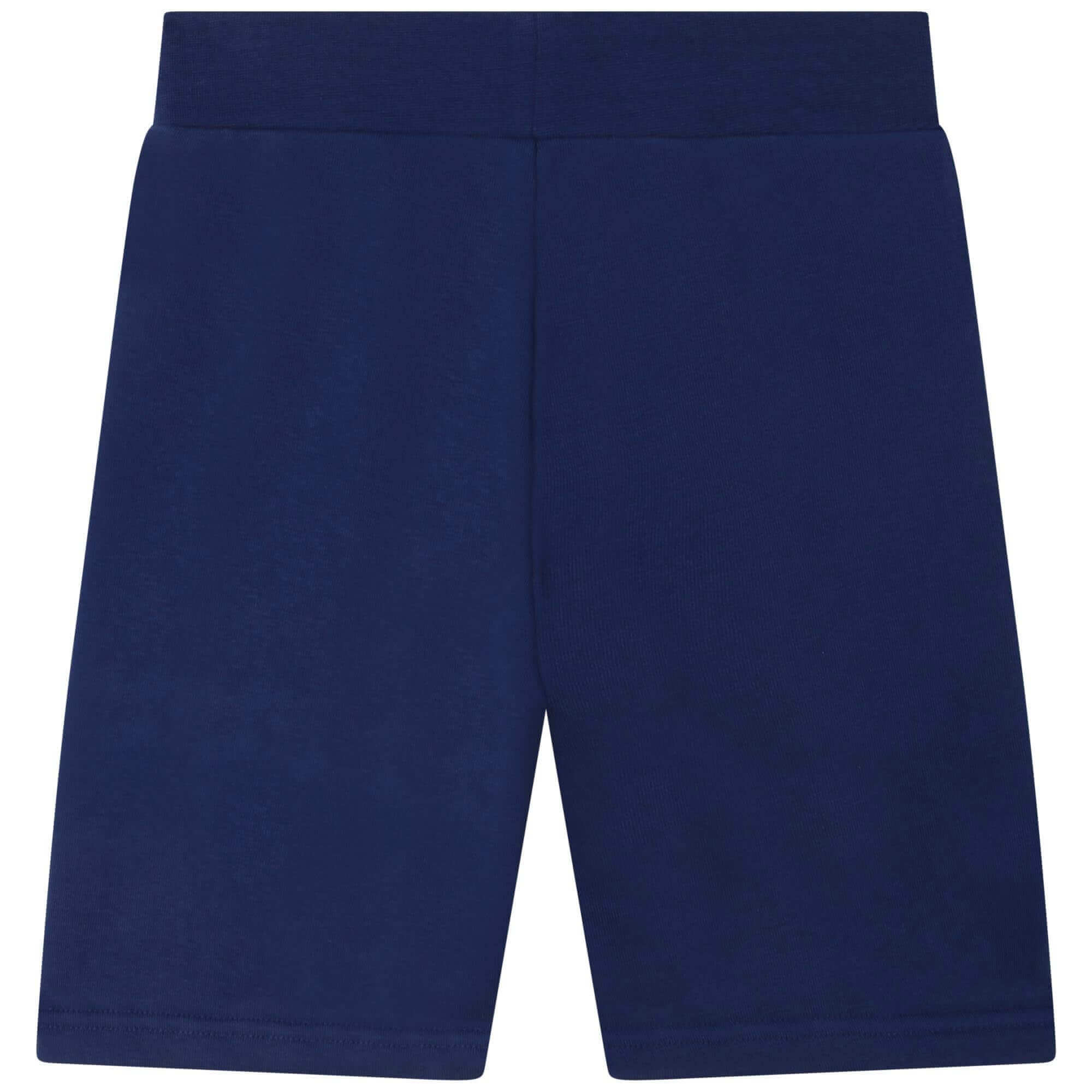 DKNY Boys Blue Cotton Logo Shorts