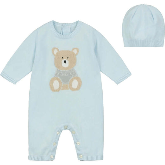 Baby Boys Easton Blue Knitted Set
