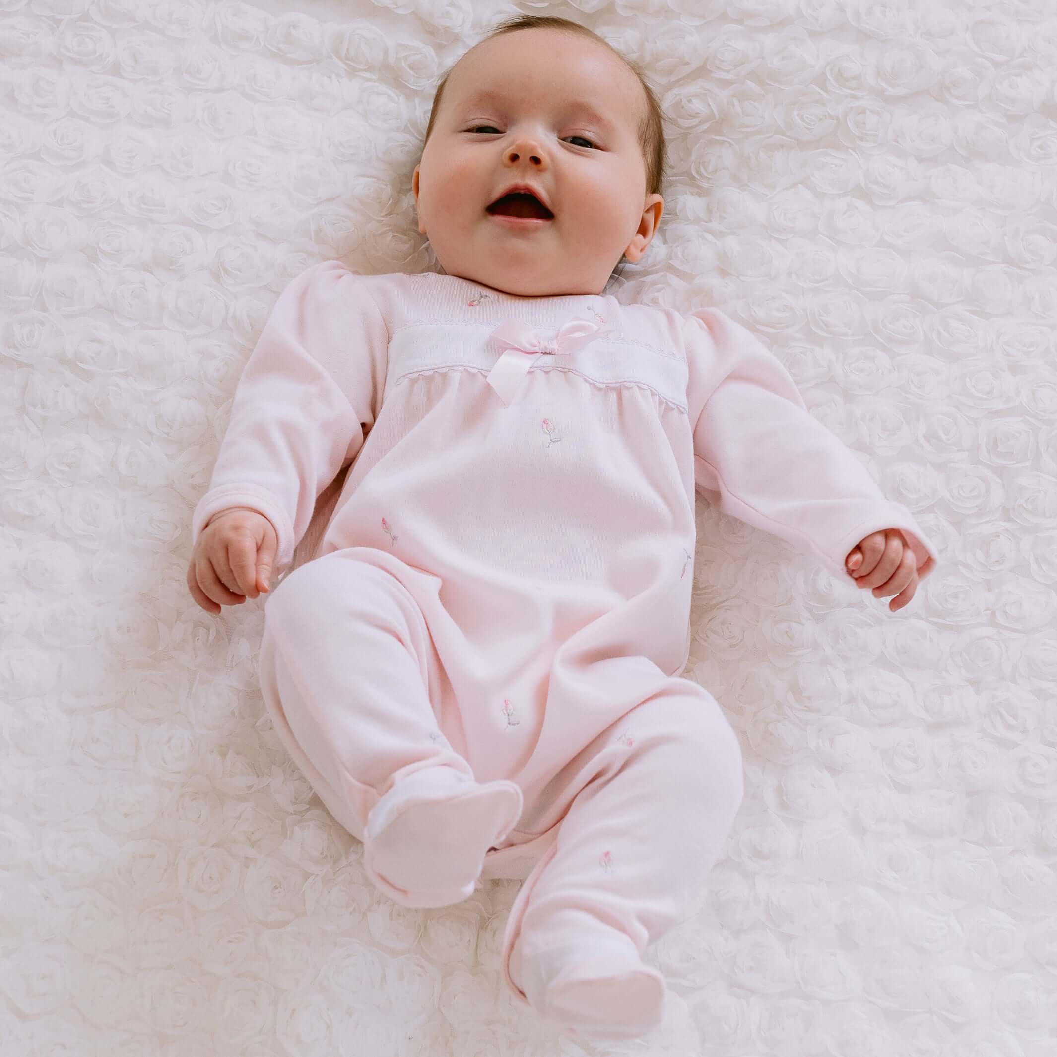 Baby Girls Pink Eloise Babygrow Liverpool - Main Image