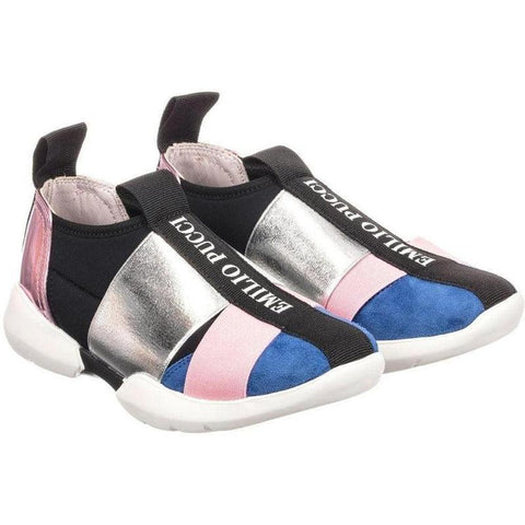 Emilio Pucci Girls Blue Trainers