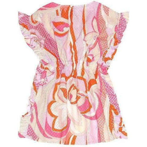 Emilio Pucci Girls Fuchsia & Orange Kaftan