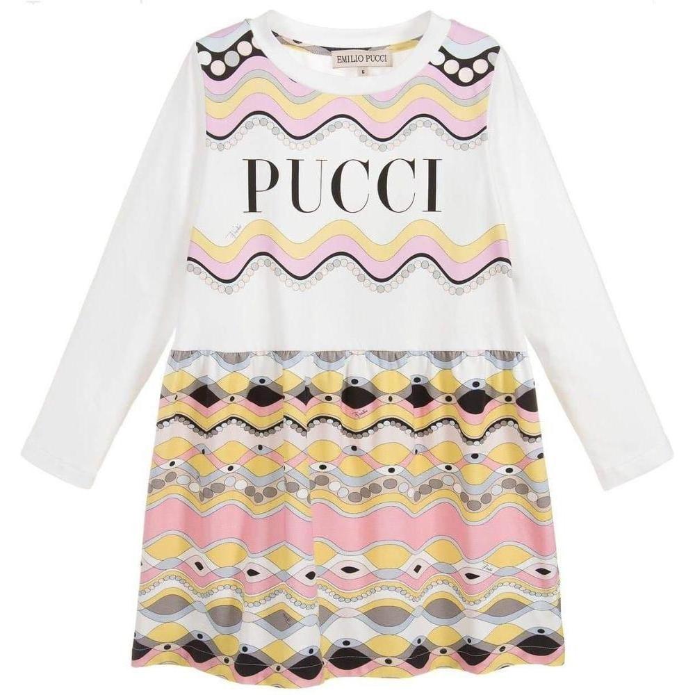 Emilio Pucci Girls Ivory & Pink Dress