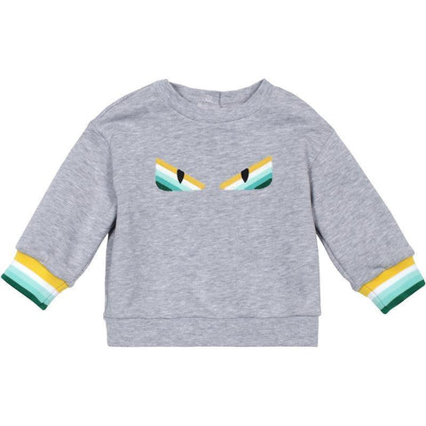 Fendi Baby Boys Grey Eyes Sweatshirt