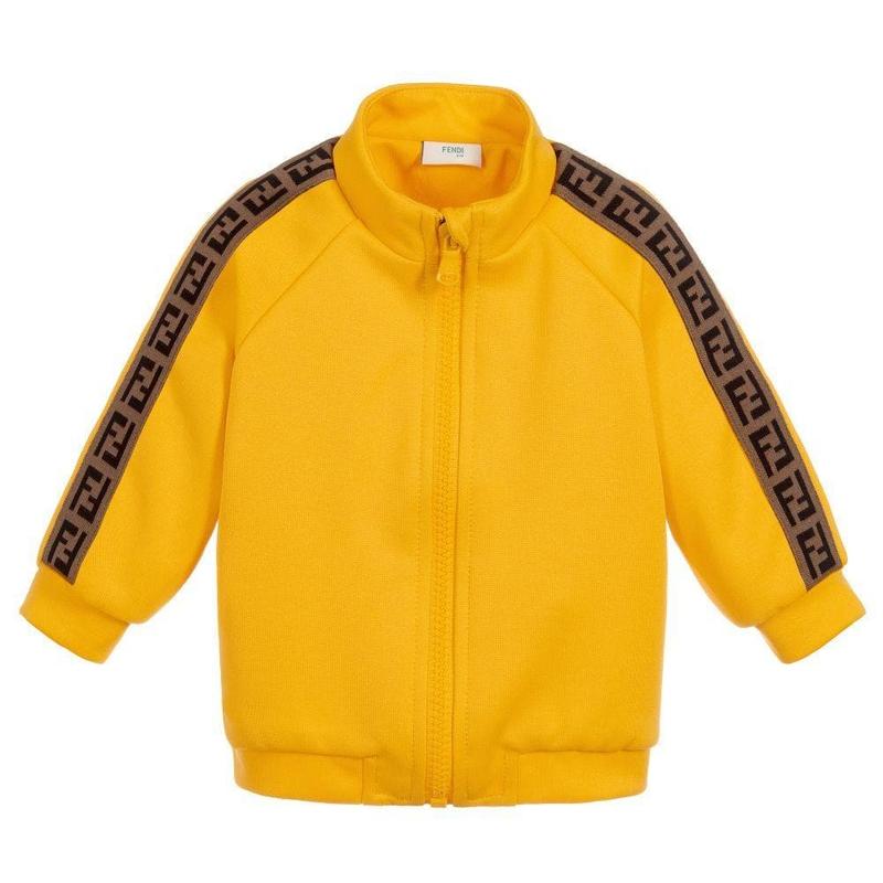 Fendi Baby Boys Yellow Sweatshirt