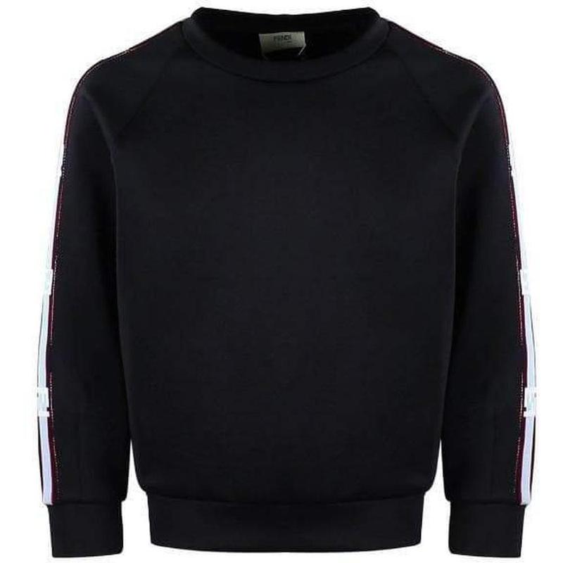 Fendi Boys Black Neoprene Sweatshirt