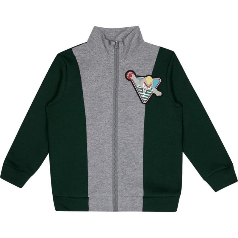 Fendi Boys Green Zip-up Jacket