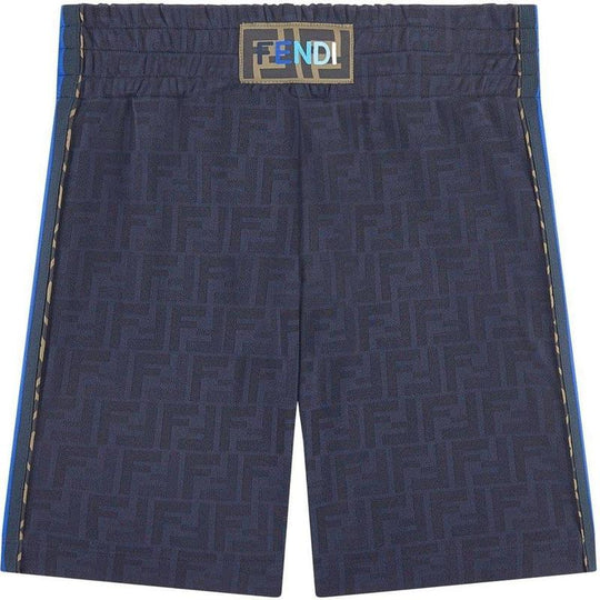 Boys Navy Logo Shorts