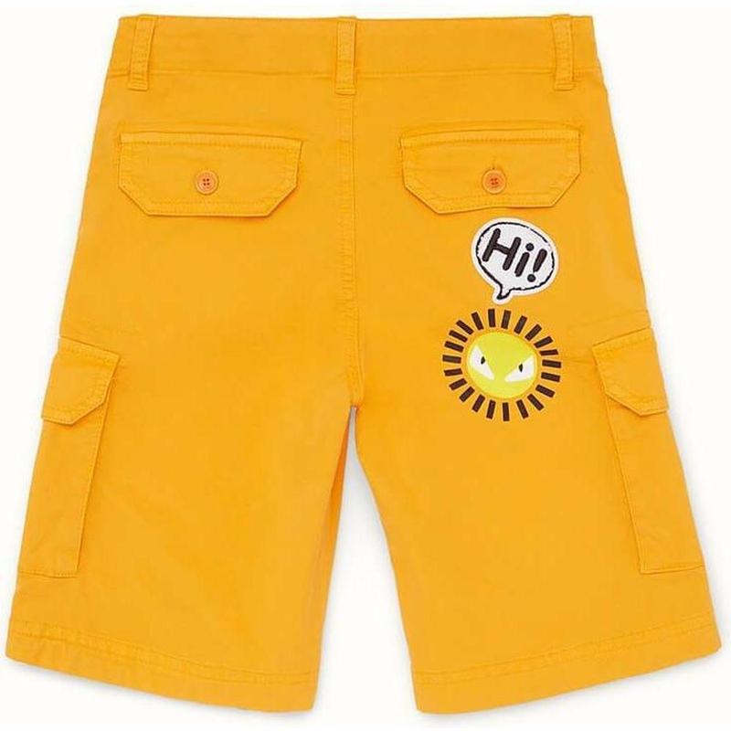 Fendi Boys Orange Comic Short