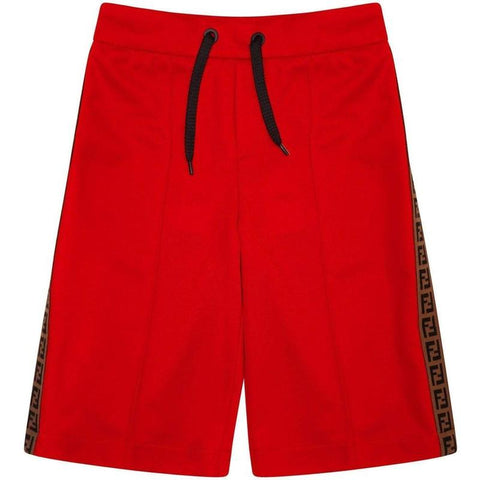 Fendi Boys Red Shorts