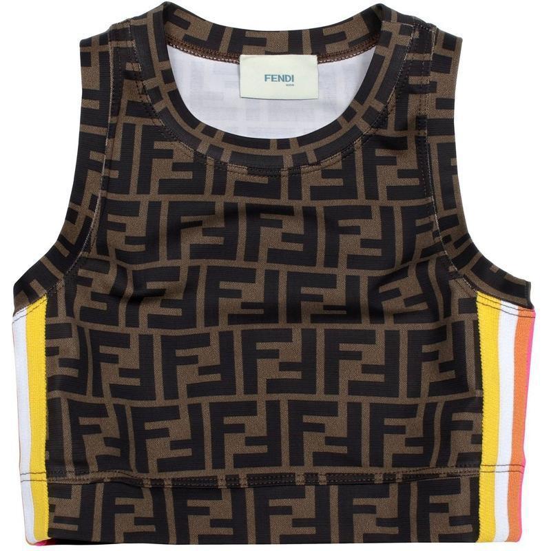 Fendi Girls FF Logo Vest Top