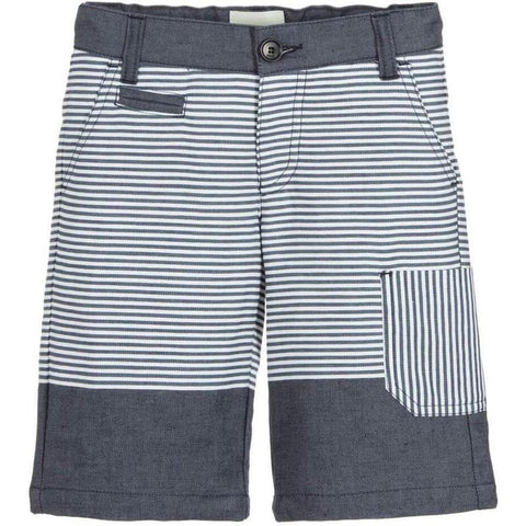 Fendi Kids Boys Navy/White Stripe Short