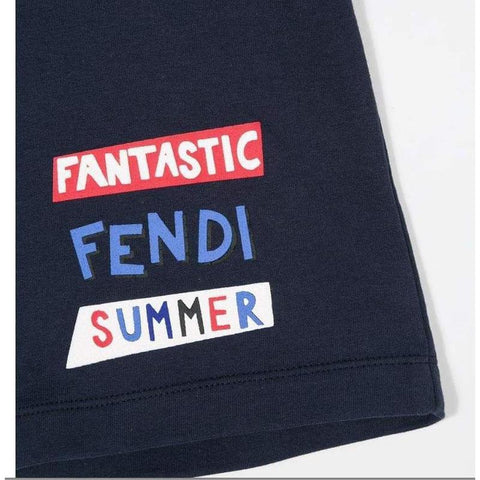 Fendi Navy Blue Summer Short